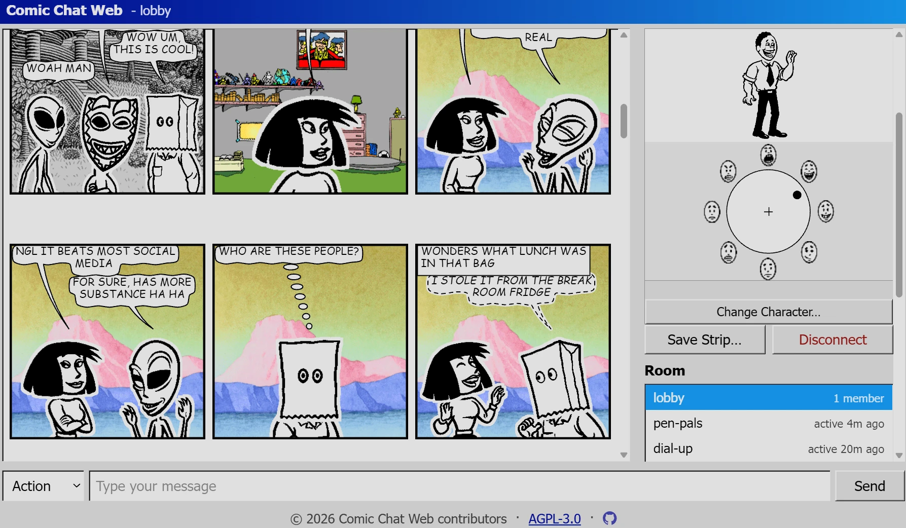 comic chat preview